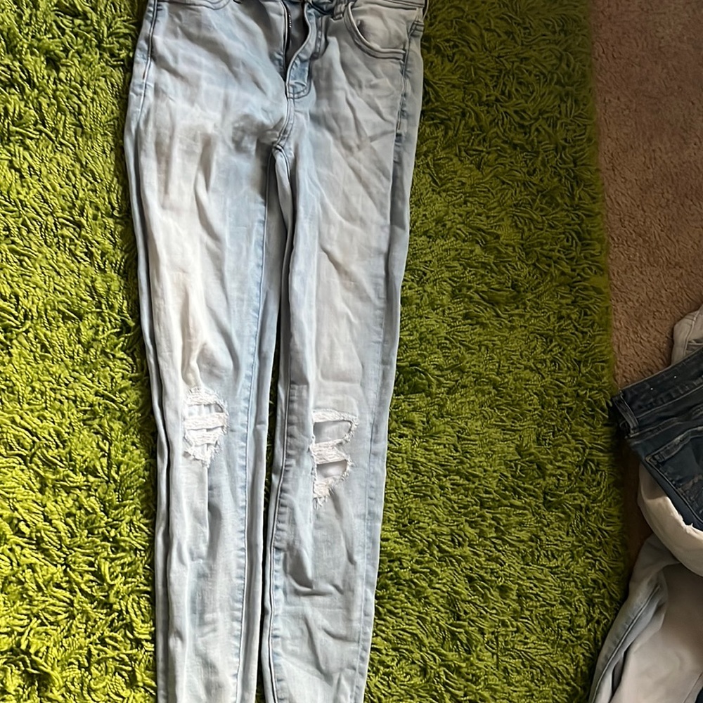 American Eagle Super stretch light blue  size 0